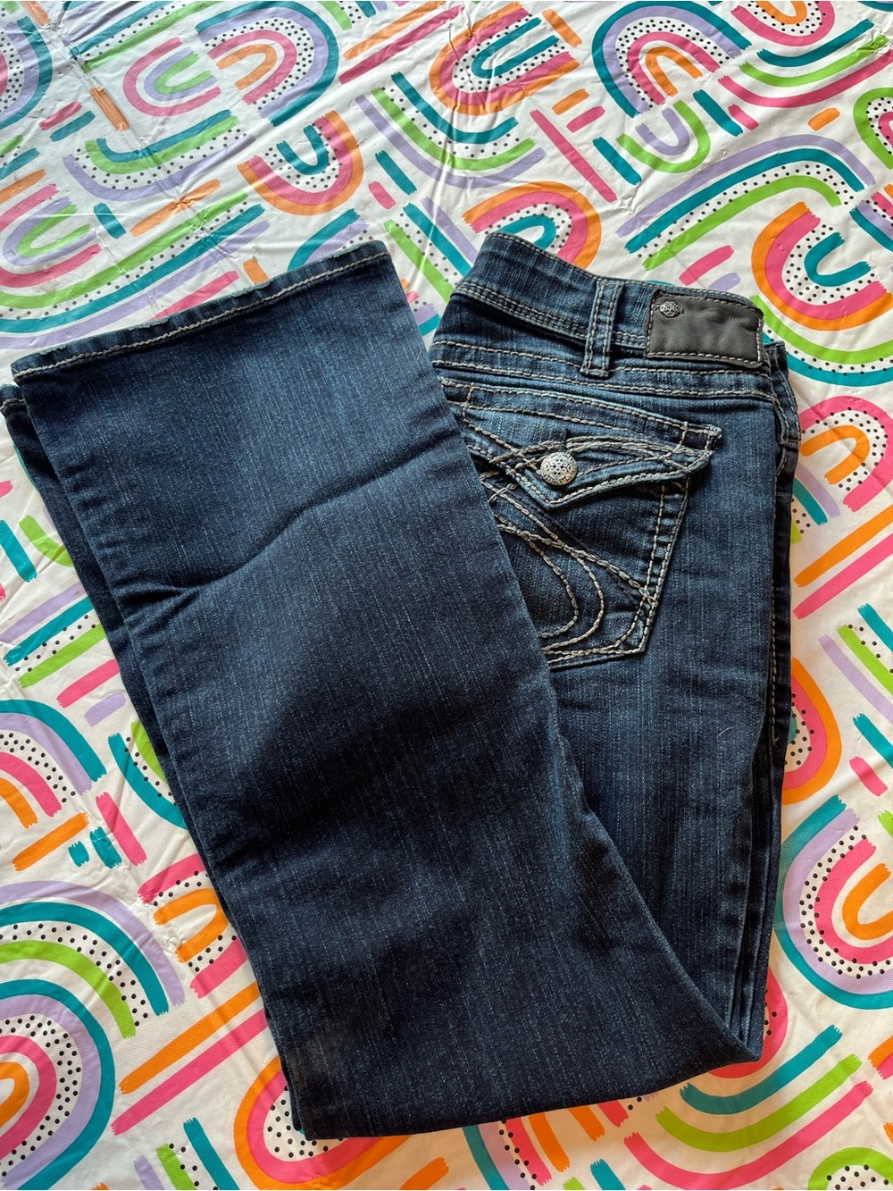 Silver Jeans Dark Indigo Boot Cut Denim